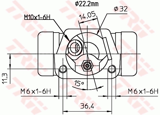 Cilindru receptor frana BWH232 TRW - Cilindru receptor frana