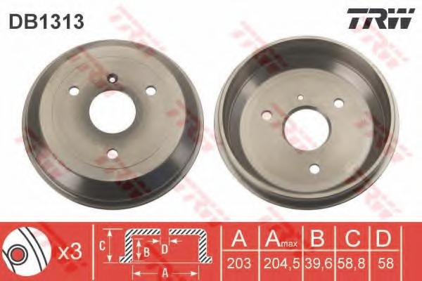 Tambur frana DB1313 TRW - Tambur frana Tambur frana DB1313 TRW - Tambur frana