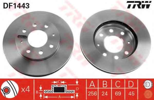 Disc frana DF1443 TRW - Disc frana Disc frana DF1443 TRW - Disc frana