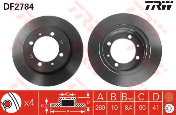 Disc frana DF2784 TRW - Disc frana Disc frana DF2784 TRW - Disc frana