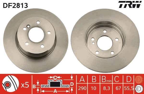 Disc frana DF2813 TRW - Disc frana Disc frana DF2813 TRW - Disc frana