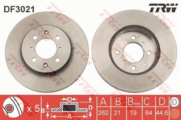 Disc frana DF3021 TRW - Disc frana Disc frana DF3021 TRW - Disc frana