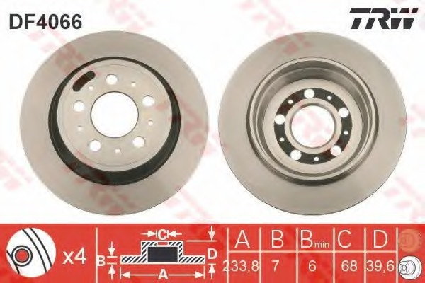 Disc frana DF4066 TRW - Disc frana Disc frana DF4066 TRW - Disc frana