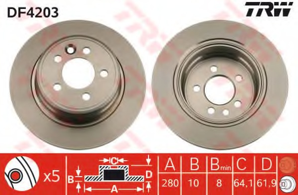 Disc frana DF4203 TRW - Disc frana Disc frana DF4203 TRW - Disc frana
