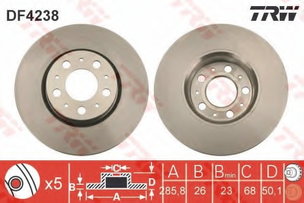 Disc frana DF4238 TRW - Disc frana Disc frana DF4238 TRW - Disc frana
