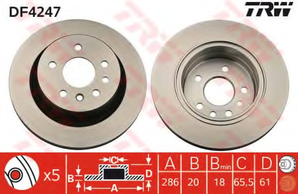 Disc frana DF4247 TRW - Disc frana Disc frana DF4247 TRW - Disc frana
