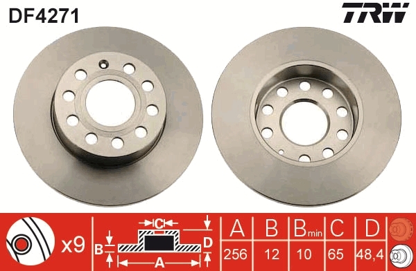Disc frana DF4271 TRW - Disc frana Disc frana DF4271 TRW - Disc frana