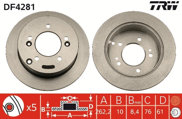 Disc frana DF4281 TRW - Disc frana Disc frana DF4281 TRW - Disc frana