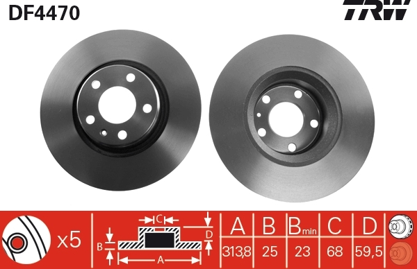 Disc frana DF4470 TRW - Disc frana Disc frana DF4470 TRW - Disc frana