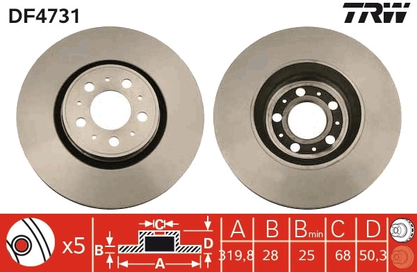 Disc frana DF4731 TRW - Disc frana Disc frana DF4731 TRW - Disc frana