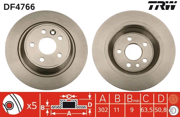 Disc frana DF4766 TRW - Frana disc Disc frana DF4766 TRW - Frana disc
