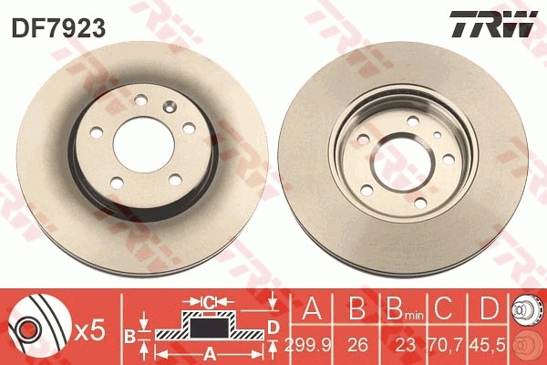 Disc frana DF7923 TRW - Disc frana Disc frana DF7923 TRW - Disc frana