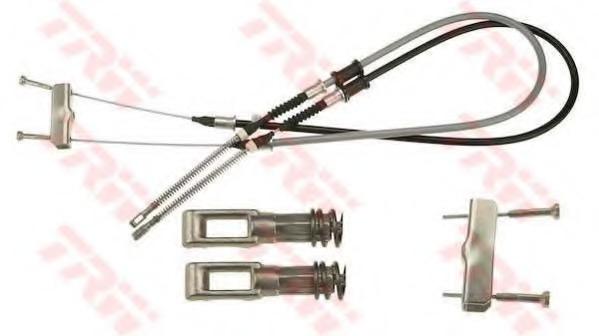 Cablu, frana de parcare GCH1251 TRW - Maneta/ cablu