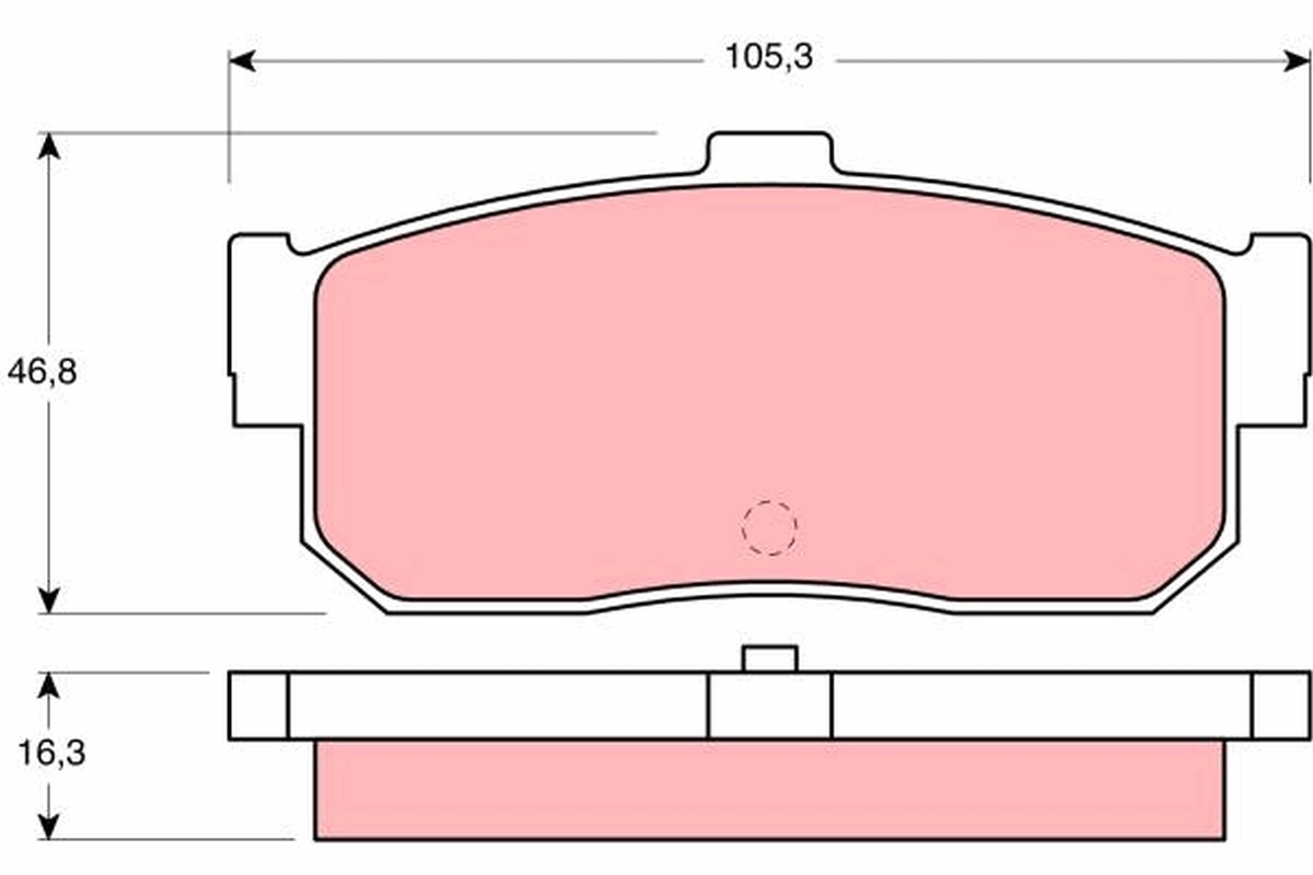 set placute frana,frana disc GDB1172 TRW - Frana disc set placute frana,frana disc GDB1172 TRW - Frana disc