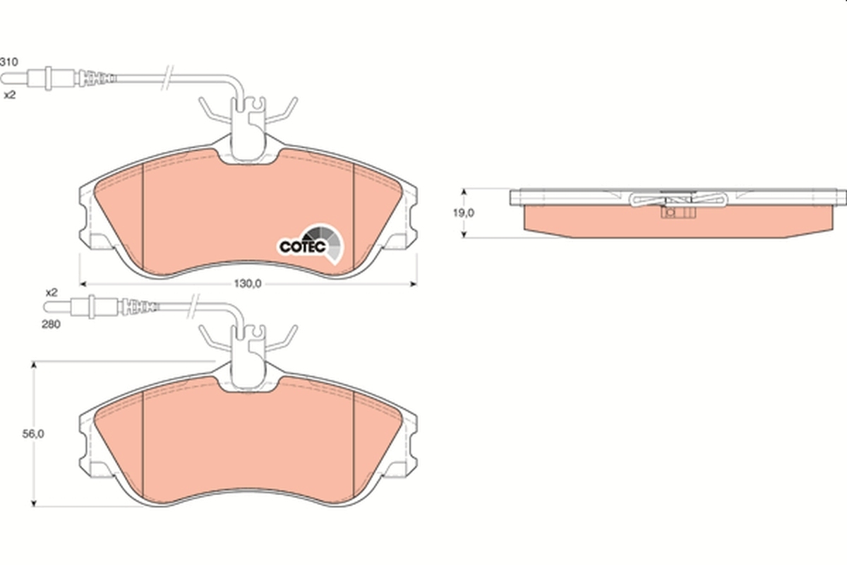 set placute frana,frana disc GDB1260 TRW - Frana disc set placute frana,frana disc GDB1260 TRW - Frana disc