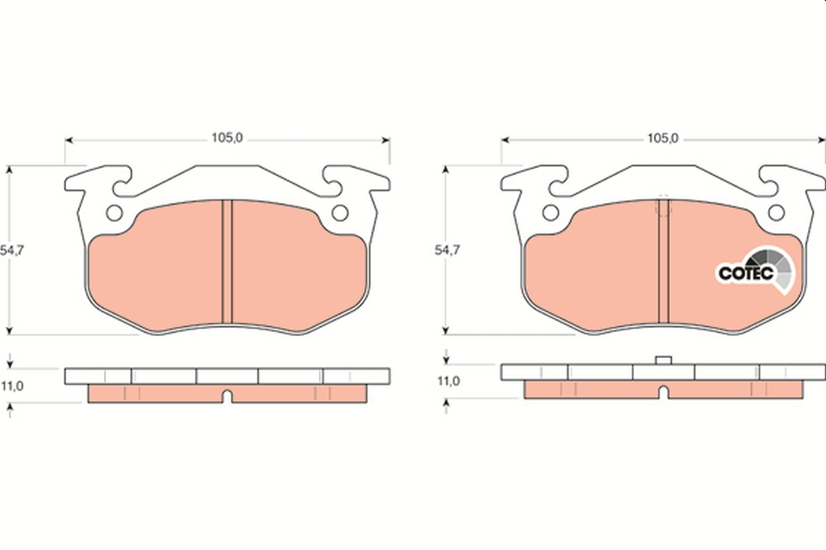 set placute frana,frana disc GDB1305 TRW - Frana disc set placute frana,frana disc GDB1305 TRW - Frana disc