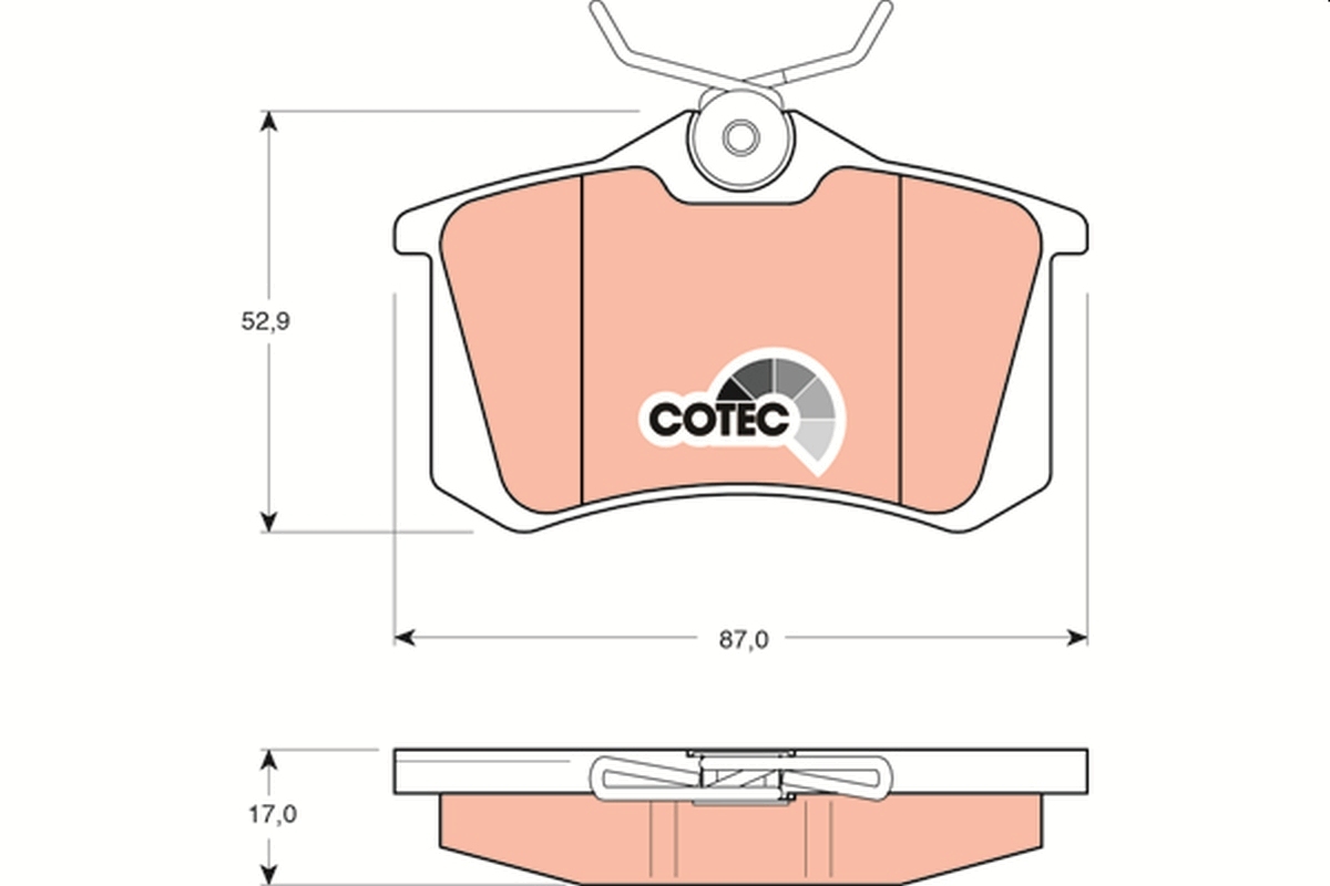 set placute frana,frana disc GDB1330 TRW - Frana disc set placute frana,frana disc GDB1330 TRW - Frana disc