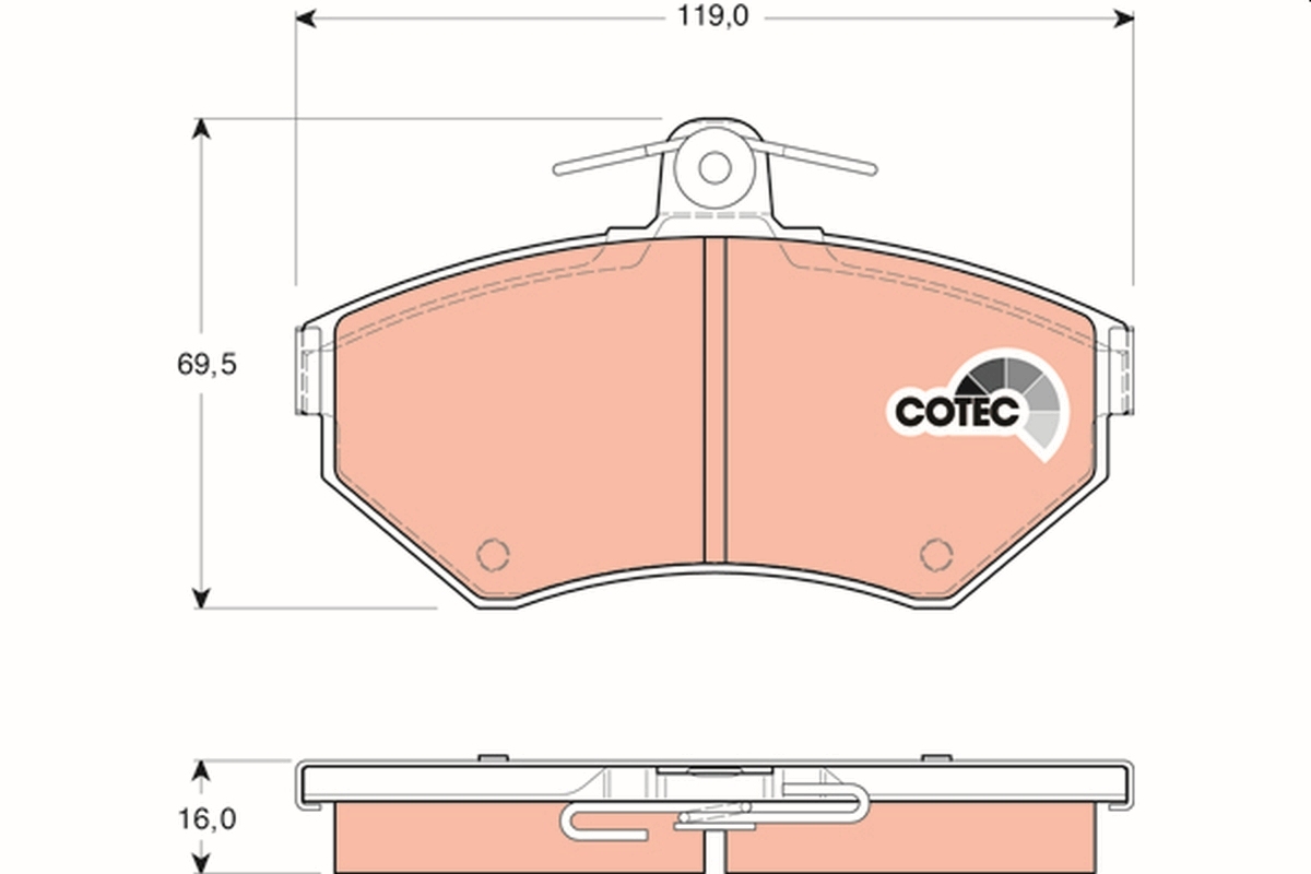 set placute frana,frana disc GDB1437 TRW - Set placute frana set placute frana,frana disc GDB1437 TRW - Set placute frana