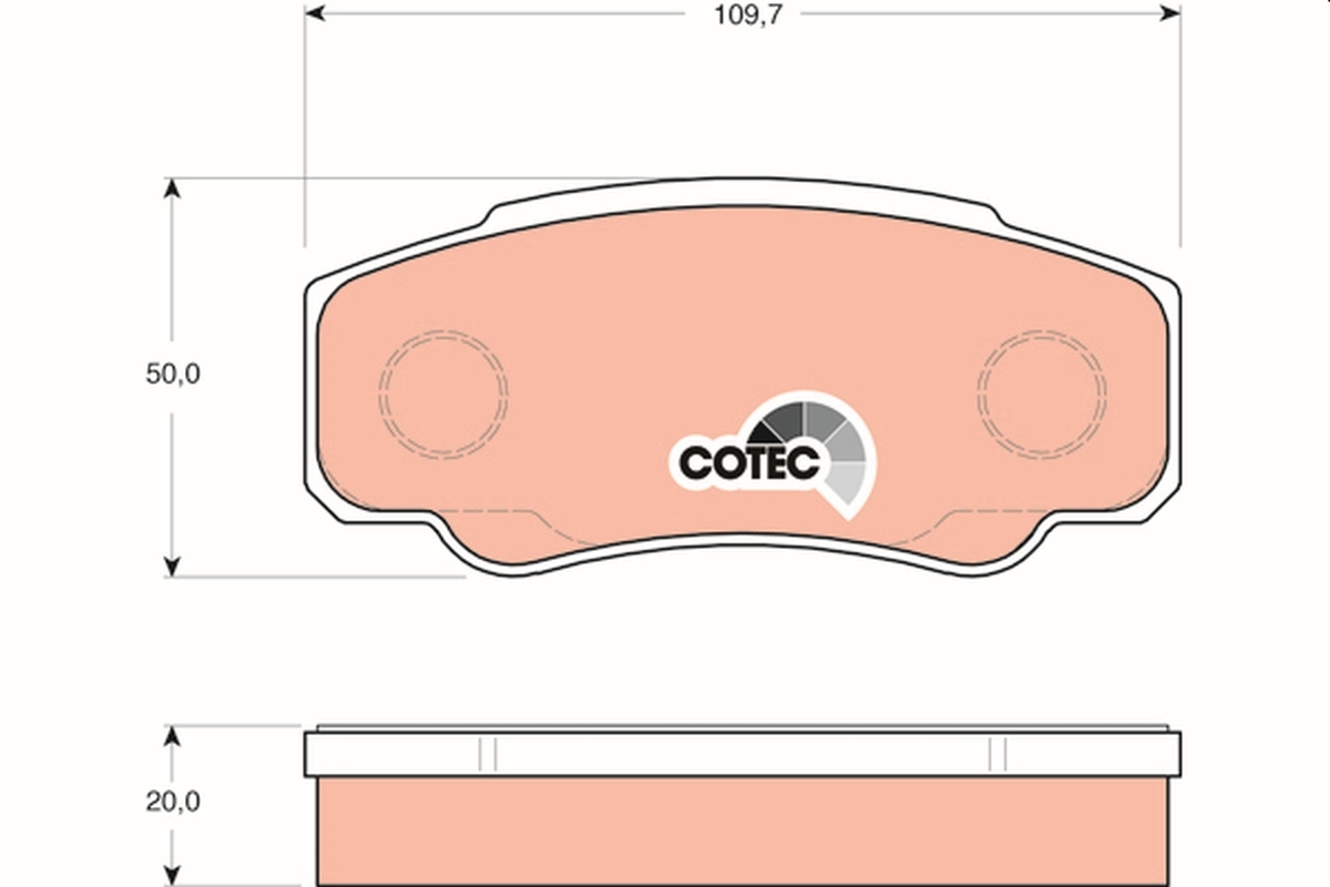 set placute frana,frana disc GDB1521 TRW - Frana disc