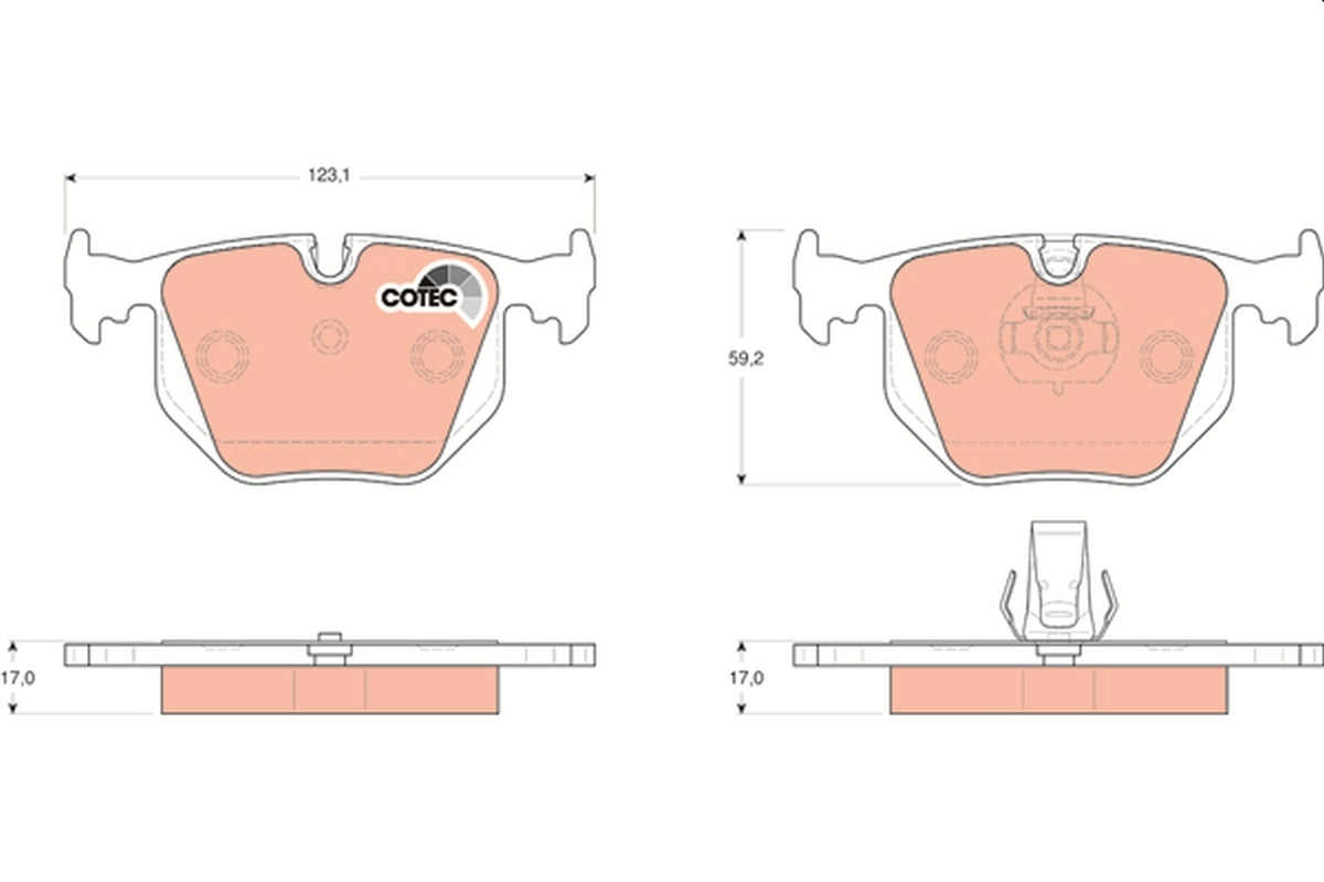 set placute frana,frana disc GDB1530 TRW - Frana disc set placute frana,frana disc GDB1530 TRW - Frana disc