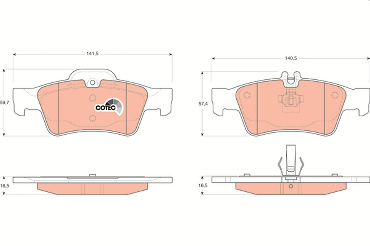 set placute frana,frana disc GDB1546 TRW - Frana disc set placute frana,frana disc GDB1546 TRW - Frana disc