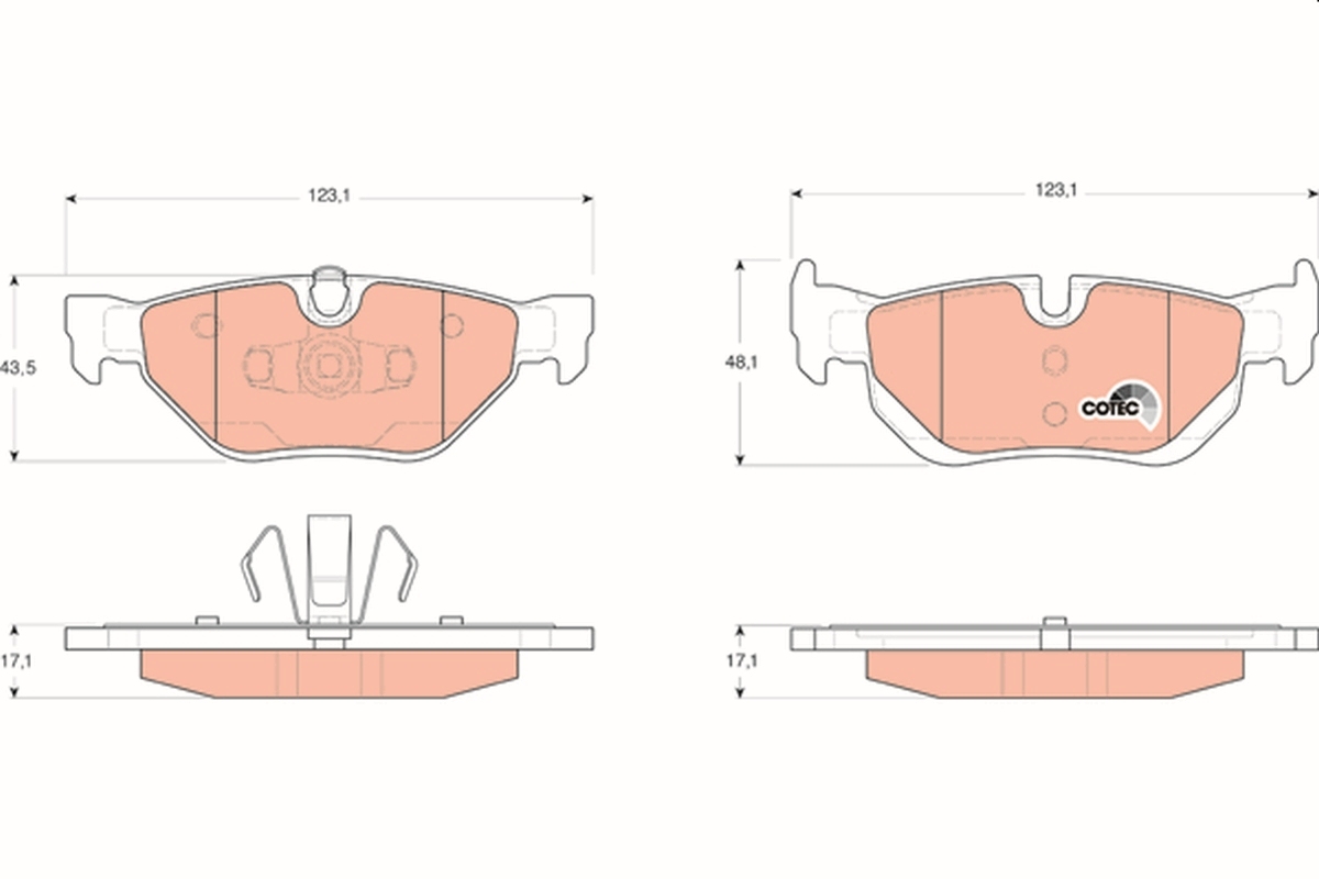 set placute frana,frana disc GDB1626 TRW - Frana disc set placute frana,frana disc GDB1626 TRW - Frana disc