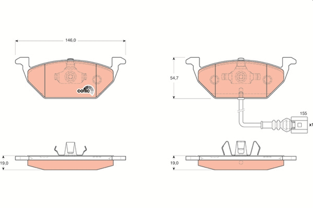 set placute frana,frana disc GDB1658 TRW - Frana disc set placute frana,frana disc GDB1658 TRW - Frana disc