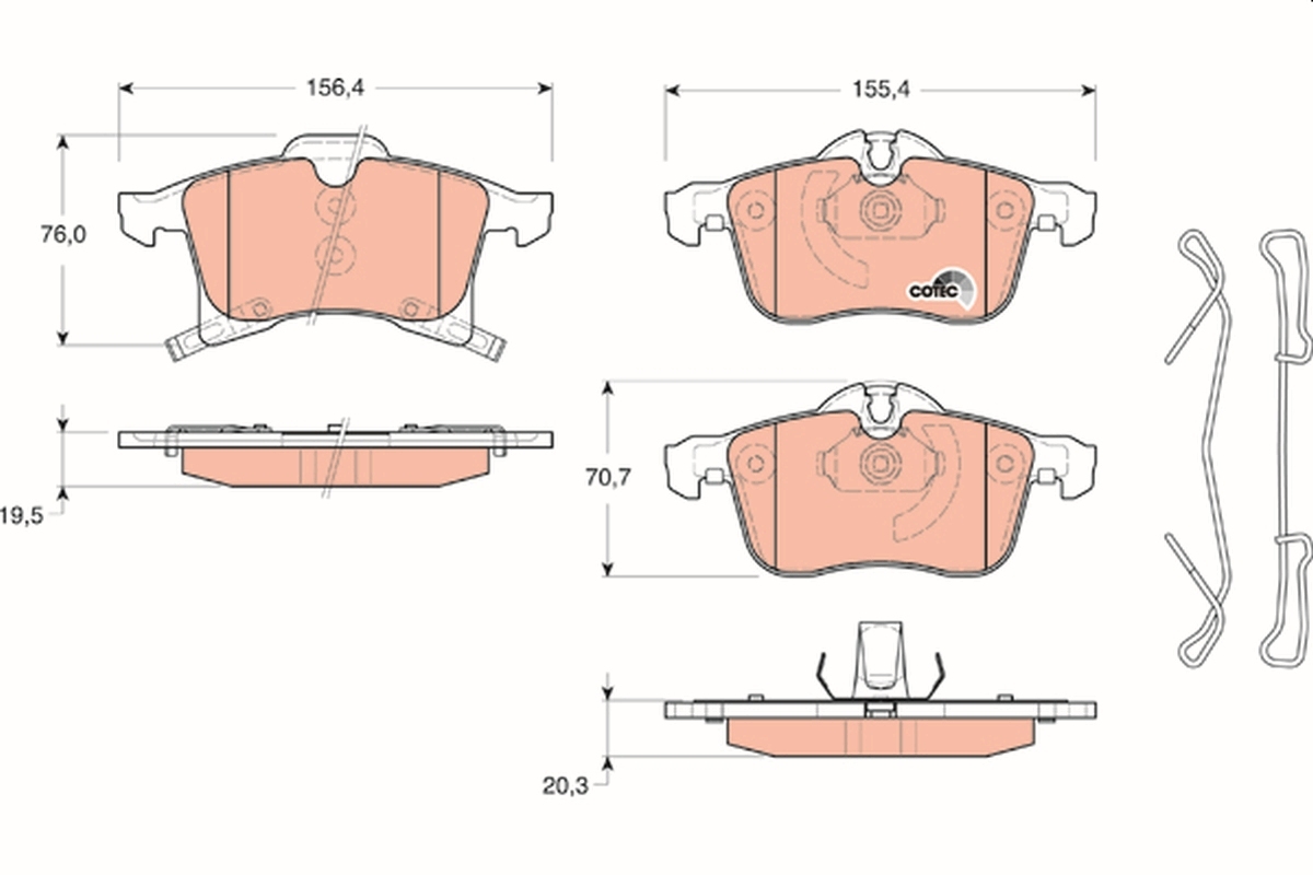 set placute frana,frana disc GDB1668 TRW - Frana disc set placute frana,frana disc GDB1668 TRW - Frana disc