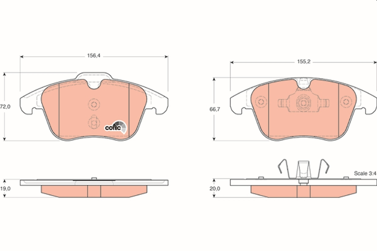 set placute frana,frana disc GDB1683 TRW - Frana disc set placute frana,frana disc GDB1683 TRW - Frana disc