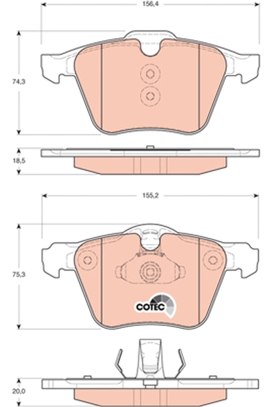 set placute frana,frana disc GDB1684 TRW - Frana disc set placute frana,frana disc GDB1684 TRW - Frana disc