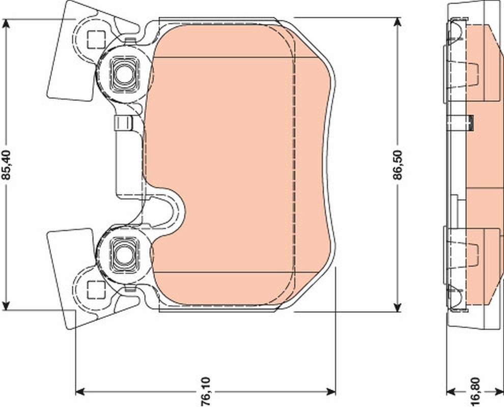 set placute frana,frana disc GDB1795 TRW - Frana disc set placute frana,frana disc GDB1795 TRW - Frana disc