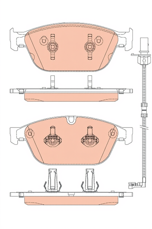 set placute frana,frana disc GDB1884 TRW - Frana disc