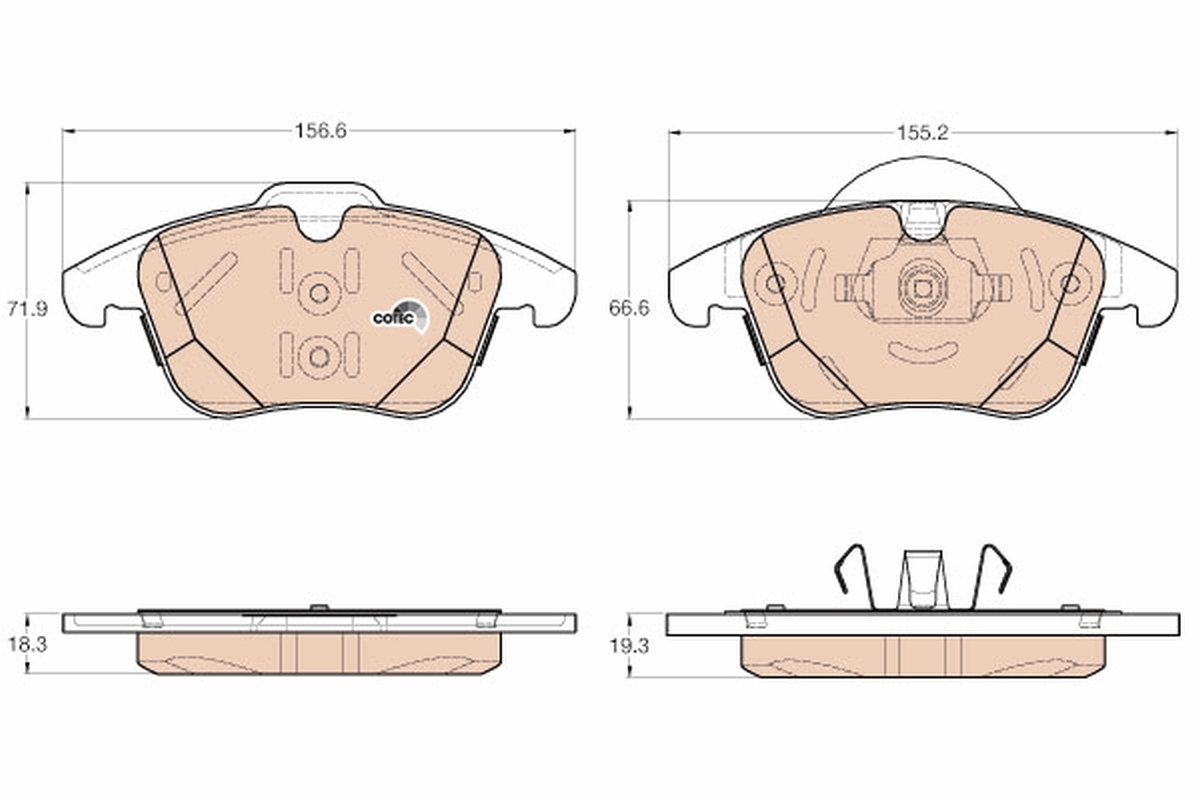set placute frana,frana disc GDB1960 TRW - Frana disc set placute frana,frana disc GDB1960 TRW - Frana disc