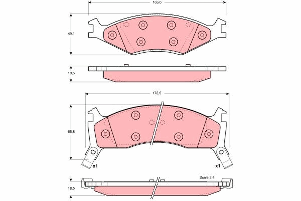 set placute frana,frana disc GDB3123 TRW - Frana disc set placute frana,frana disc GDB3123 TRW - Frana disc