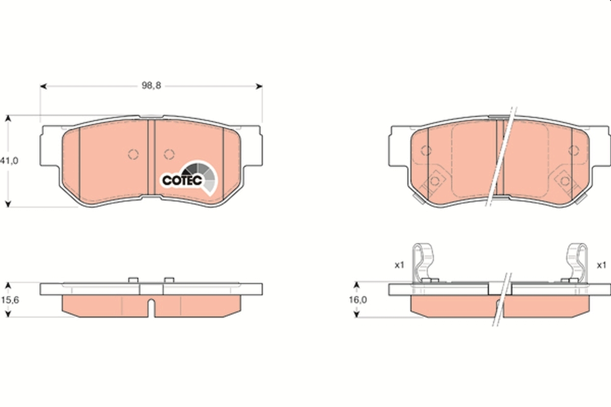 set placute frana,frana disc GDB3284 TRW - Frana disc set placute frana,frana disc GDB3284 TRW - Frana disc