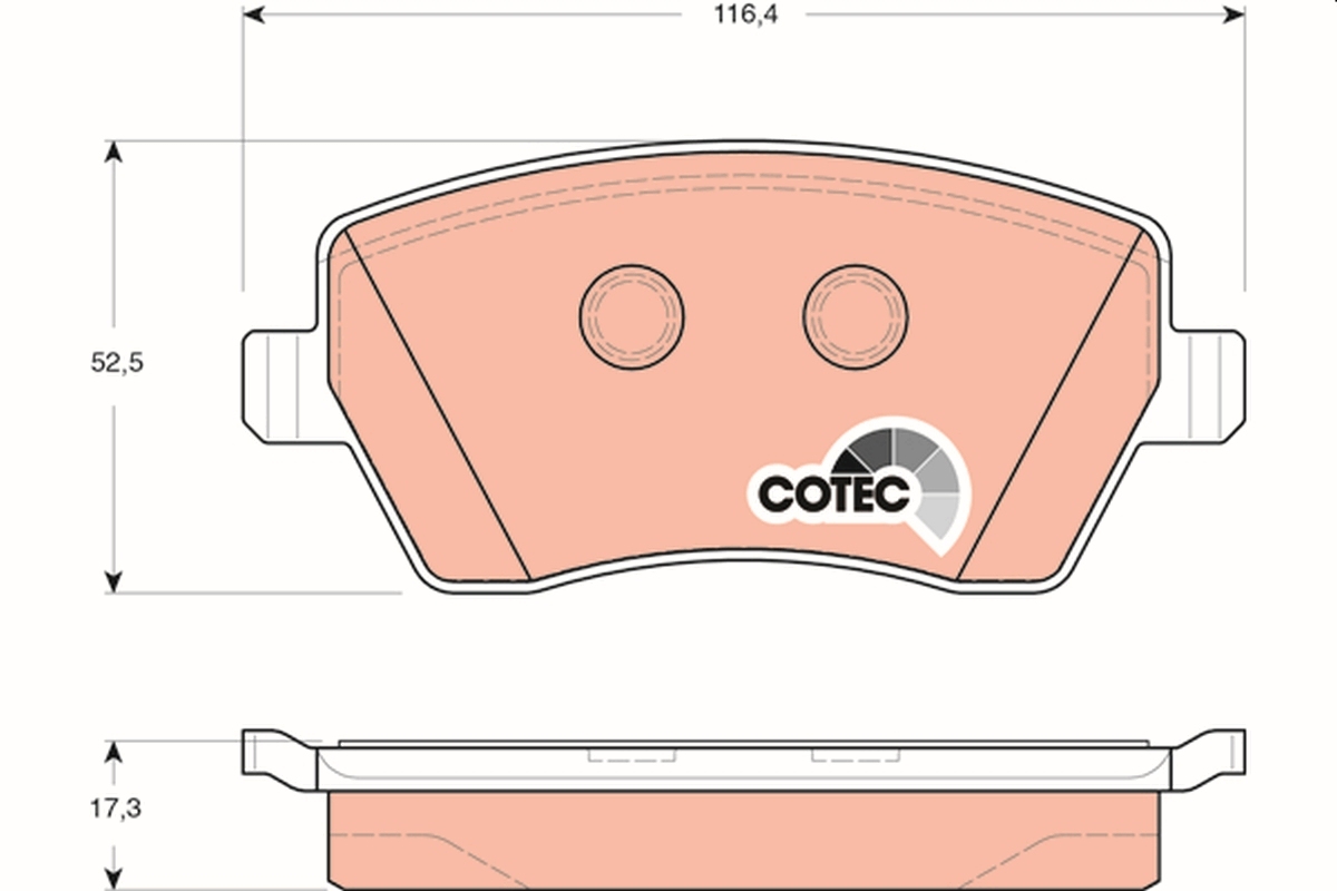 set placute frana,frana disc GDB3332 TRW - Frana disc set placute frana,frana disc GDB3332 TRW - Frana disc