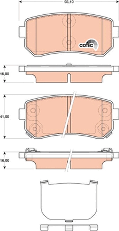 set placute frana,frana disc GDB3474 TRW - Frana disc set placute frana,frana disc GDB3474 TRW - Frana disc