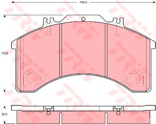 set placute frana,frana disc GDB5022 TRW - Frana disc set placute frana,frana disc GDB5022 TRW - Frana disc