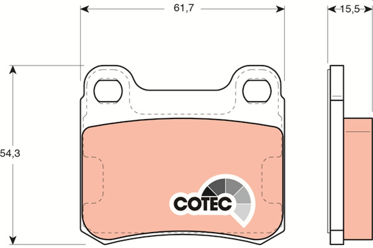 set placute frana,frana disc GDB911 TRW - Frana disc set placute frana,frana disc GDB911 TRW - Frana disc