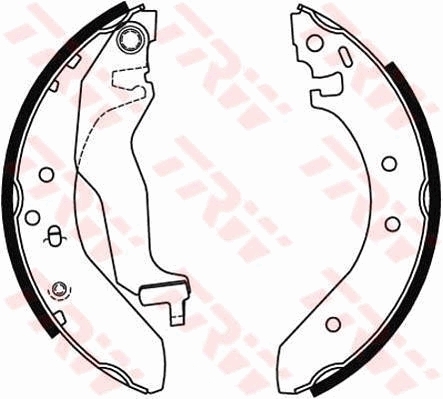 Set saboti frana GS6246 TRW - Material frictiune sabot frana/ sabot frana Set saboti frana GS6246 TRW - Material frictiune sabot frana/ sabot frana