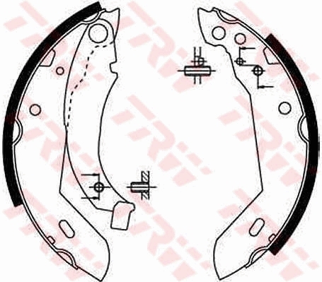 Set saboti frana GS8158 TRW - Material frictiune sabot frana/ sabot frana Set saboti frana GS8158 TRW - Material frictiune sabot frana/ sabot frana