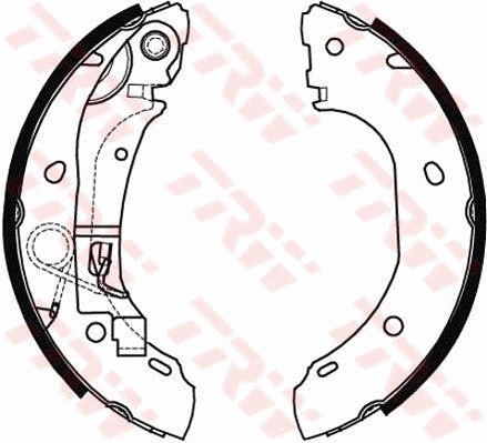 Set saboti frana GS8472 TRW - Material frictiune sabot frana/ sabot frana Set saboti frana GS8472 TRW - Material frictiune sabot frana/ sabot frana