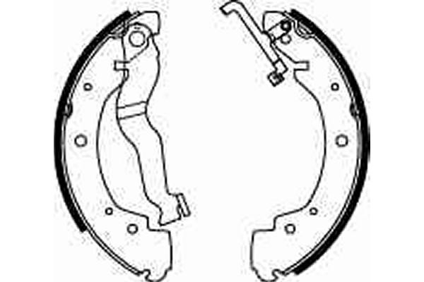 Set saboti frana GS8530 TRW - Material frictiune sabot frana/ sabot frana