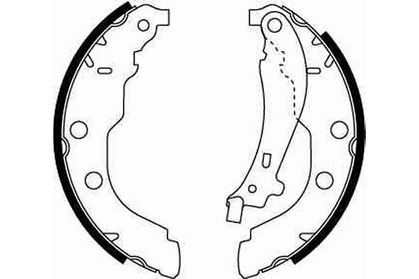 Set saboti frana GS8617 TRW - Frana tambur Set saboti frana GS8617 TRW - Frana tambur