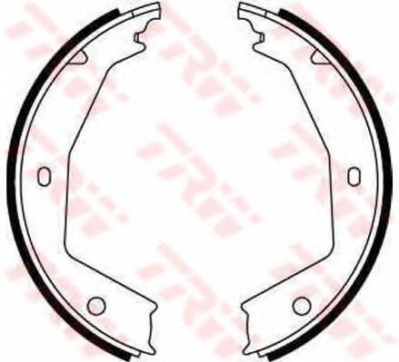 Set saboti frana, frana de mana GS8668 TRW - Frana tambur