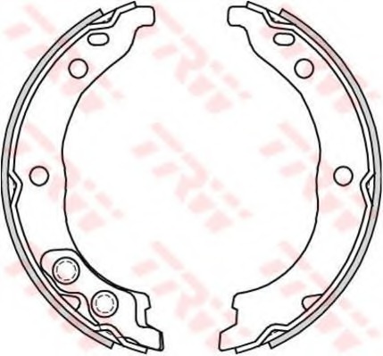 Set saboti frana, frana de mana GS8715 TRW - Frana de mana Set saboti frana, frana de mana GS8715 TRW - Frana de mana