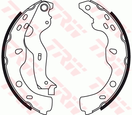 Set saboti frana GS8743 TRW - Material frictiune sabot frana/ sabot frana Set saboti frana GS8743 TRW - Material frictiune sabot frana/ sabot frana