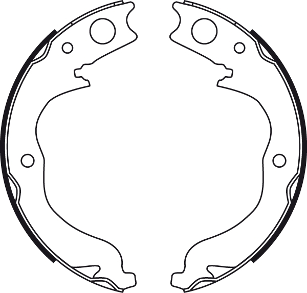 Set saboti frana, frana de mana GS8753 TRW - Frana tambur