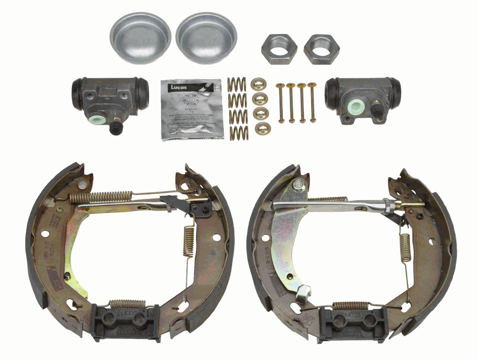 Set saboti frana GSK1242 TRW - Material frictiune sabot frana/ sabot frana Set saboti frana GSK1242 TRW - Material frictiune sabot frana/ sabot frana