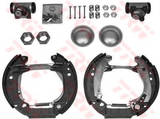 Set saboti frana GSK1245 TRW - Material frictiune sabot frana/ sabot frana Set saboti frana GSK1245 TRW - Material frictiune sabot frana/ sabot frana